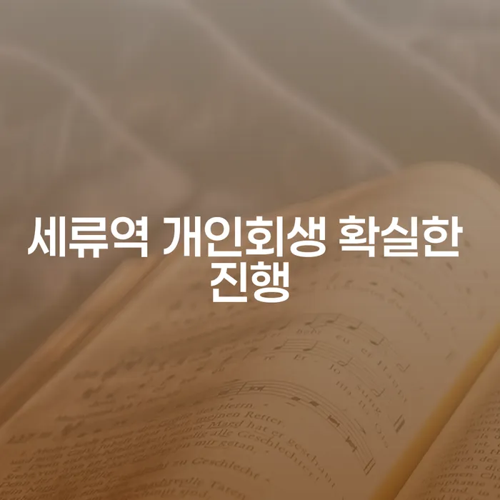 세류역 개인회생 확실한 진행