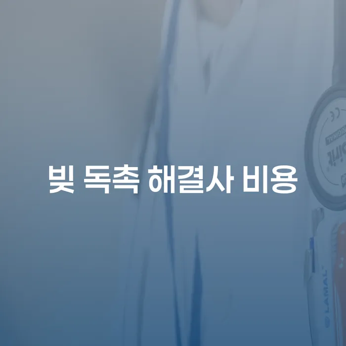 빚 독촉 해결사 비용, 정말 필요한가요?