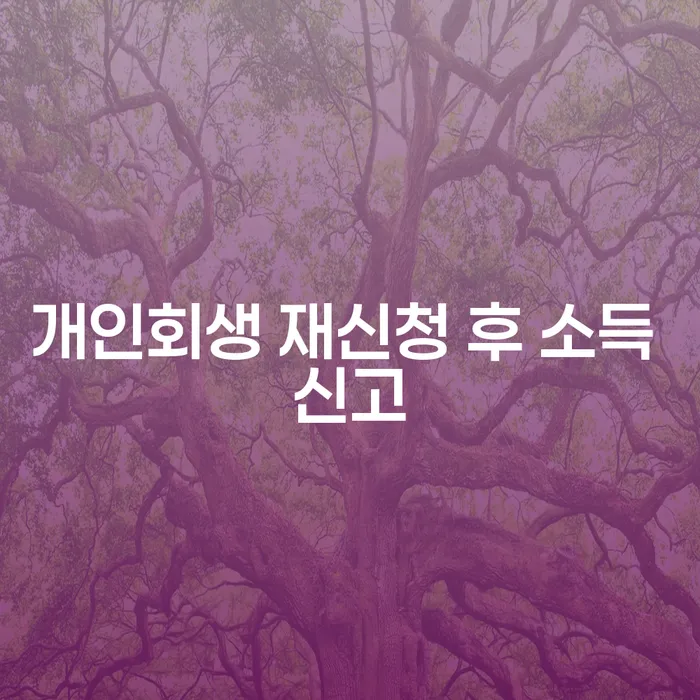 개인회생 재신청 후 소득 신고, 무엇이 달라질까?