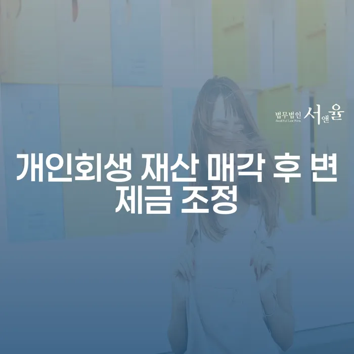 개인회생 재산 매각 후 변제금 조정: 어떻게 해야 할까요?