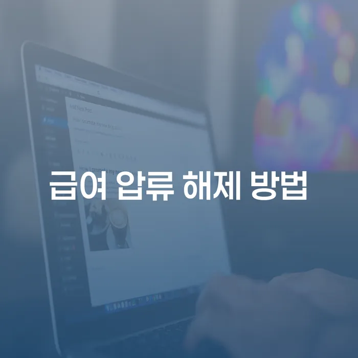 급여 압류 해제 방법과 개인회생, 개인파산의 효과적인 활용은?