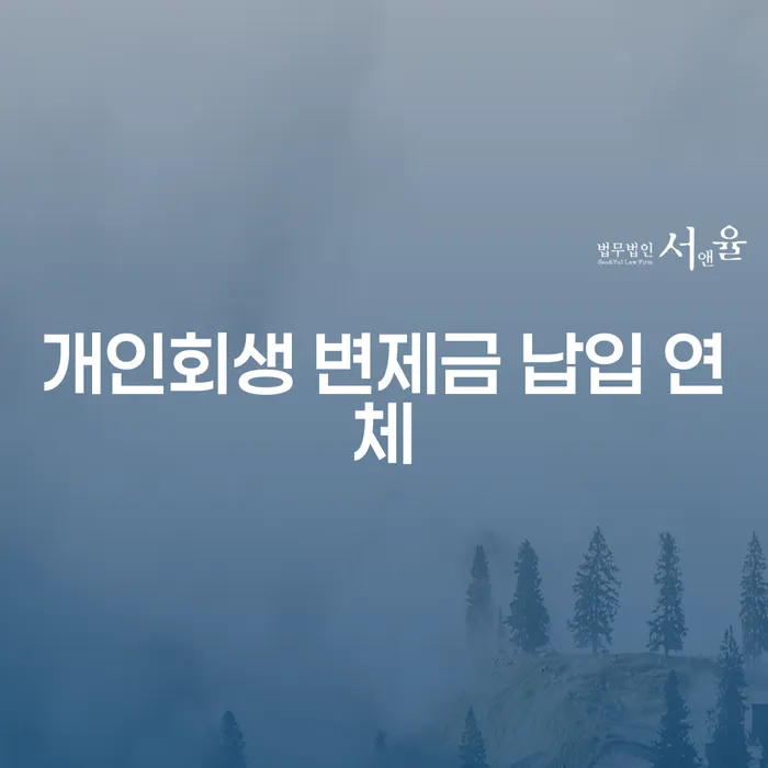 개인회생 변제금 납입 연체, 어떻게 대처해야 할까요?