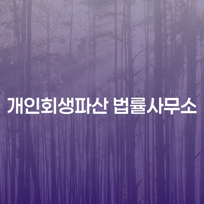 성산구 개인회생파산 법률사무소를 통한 채무 해결