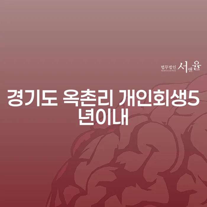 경기도 옥촌리에서 개인회생 5년 이내로 가능한 방법은 무엇일까요?
